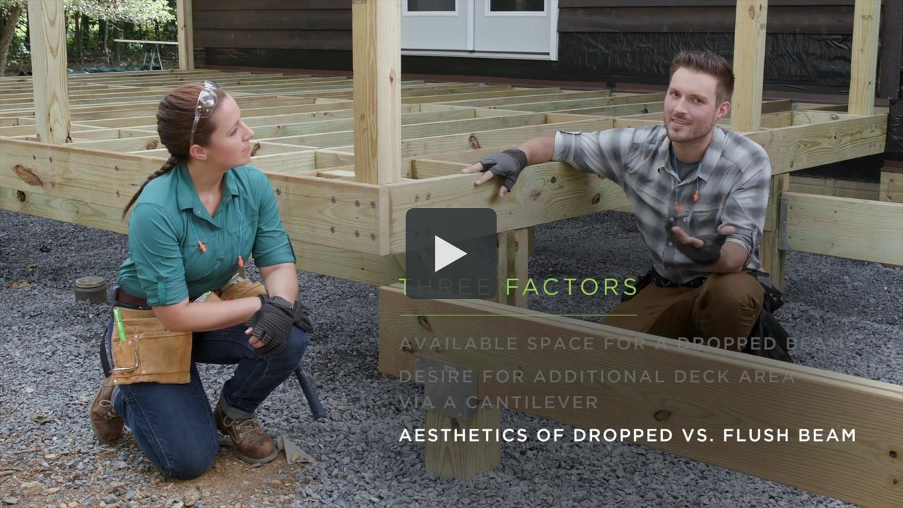 How to Install a Deck Flush Beam vs. Drop Beam Golden State