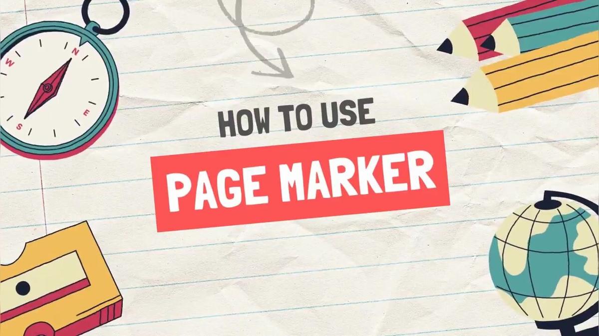 Course Orientation - Using Page Marker