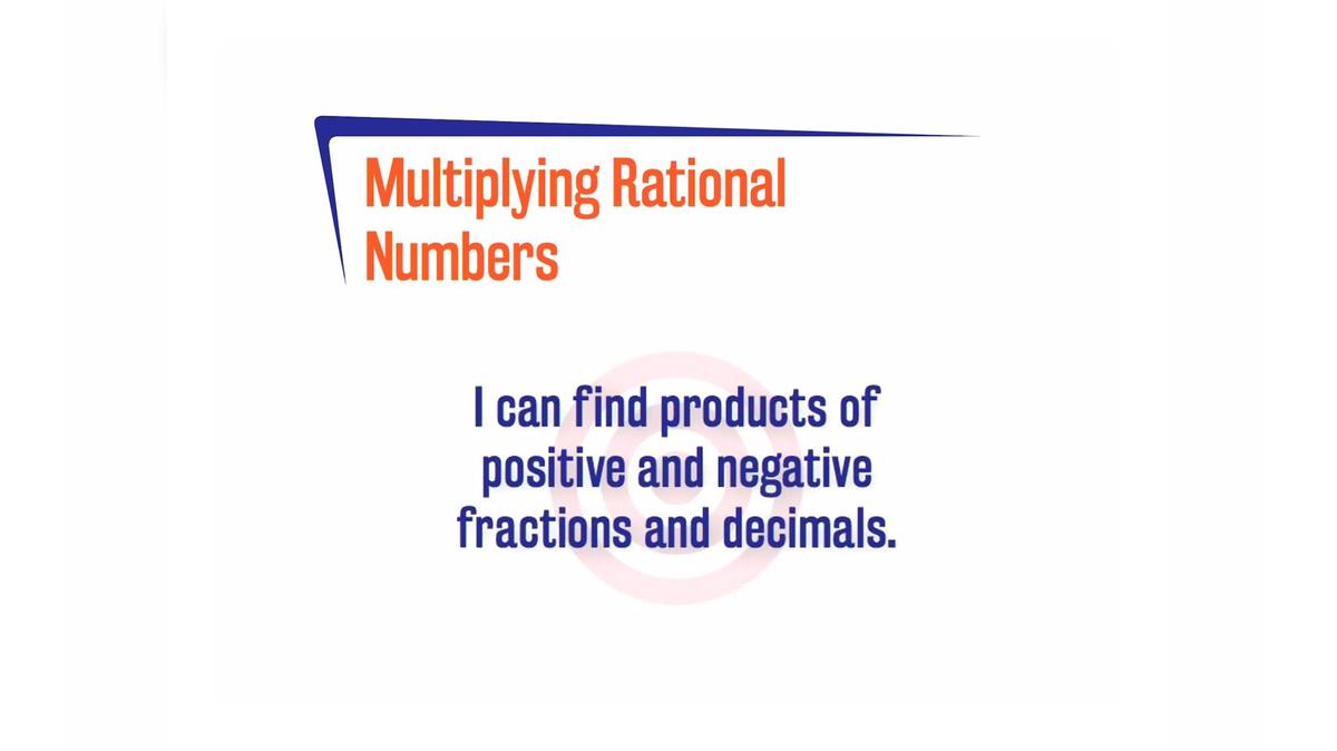 CoreSP 2.5.2 Multiplying Rational Numbers