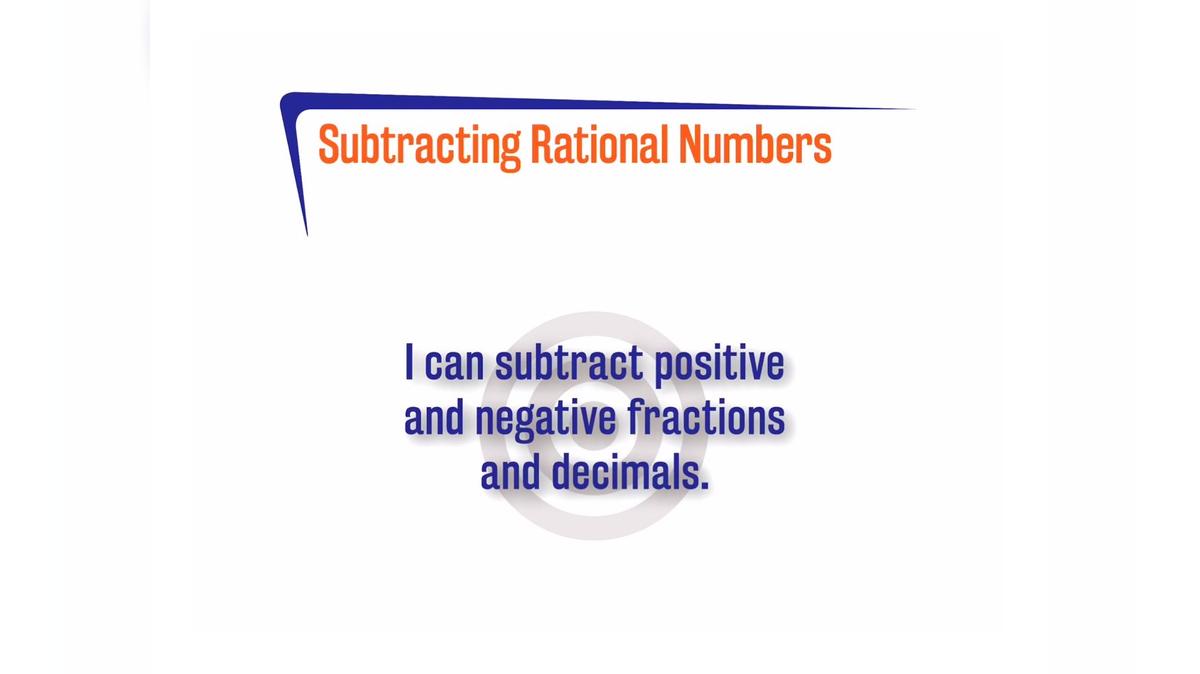 CoreSP 2.4.4 Subtracting Rational Numbers