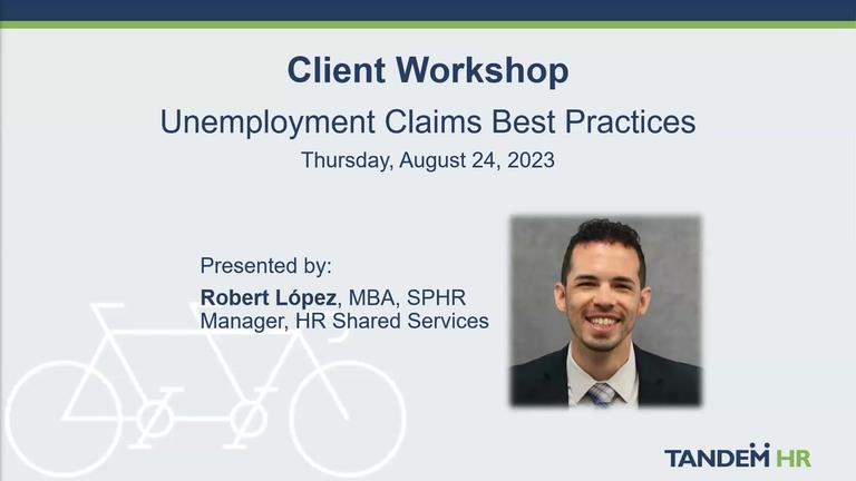 Client Workshop - Unemployment Claims Process