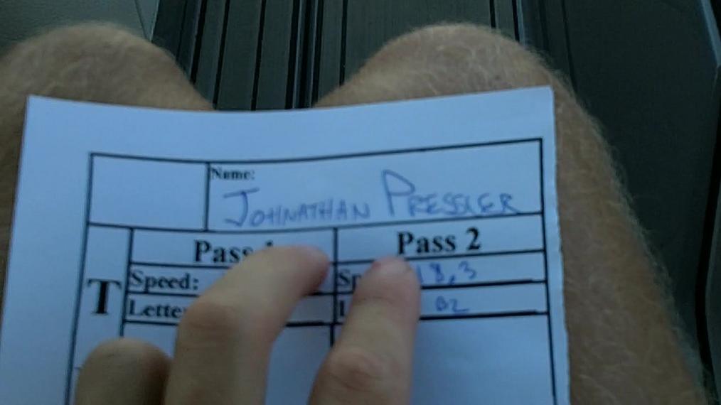 Johnathan Pressler M1 Round 1 Pass 2