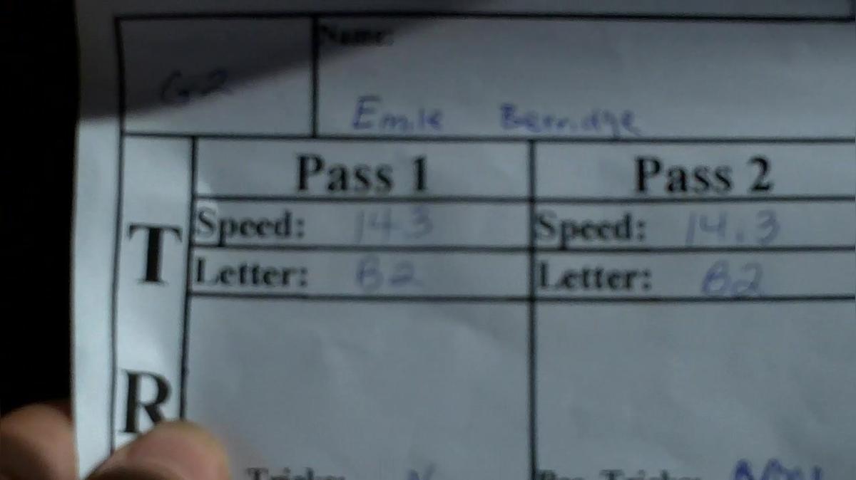 Emile Berridge G2 Round 1 Pass 1