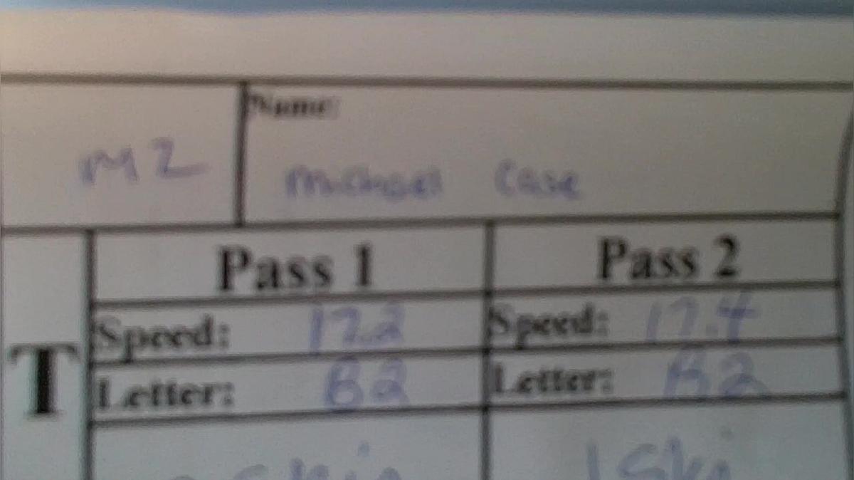 Michael Case M2 Round 1 Pass 1