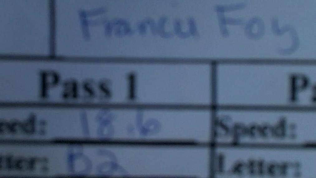 Francis Foy M7 Round 1 Pass 2