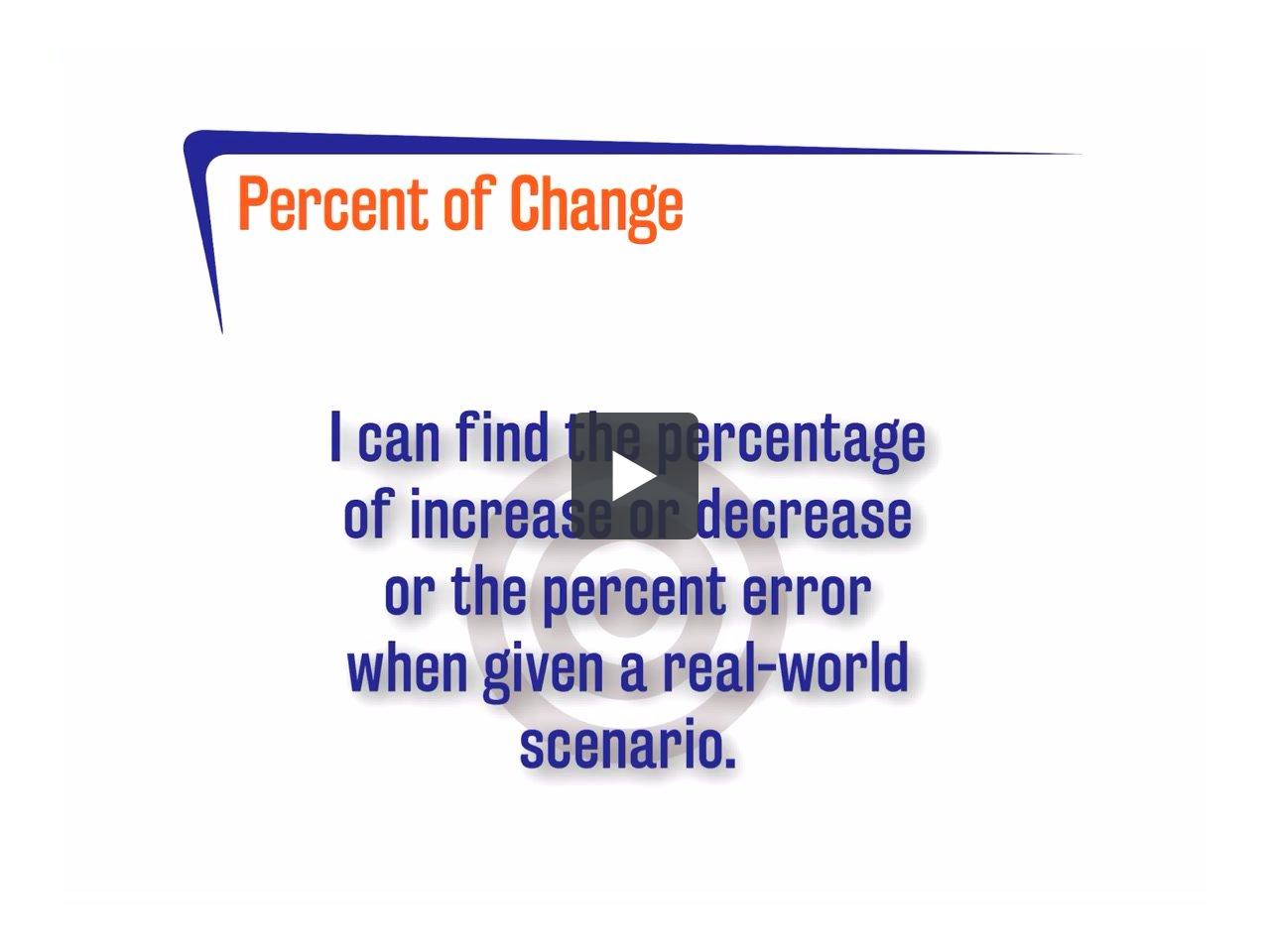 FLSP 2.6.3 Percent of Change | edgems