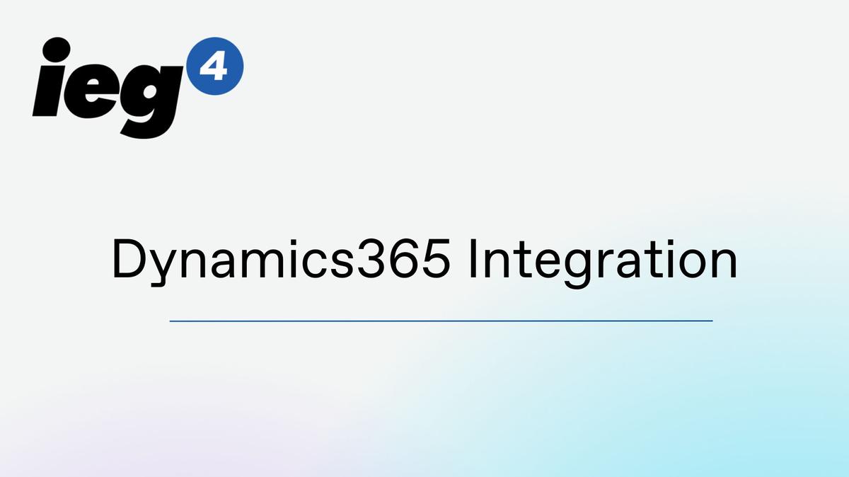 eDesigner Integration with Dynamics365