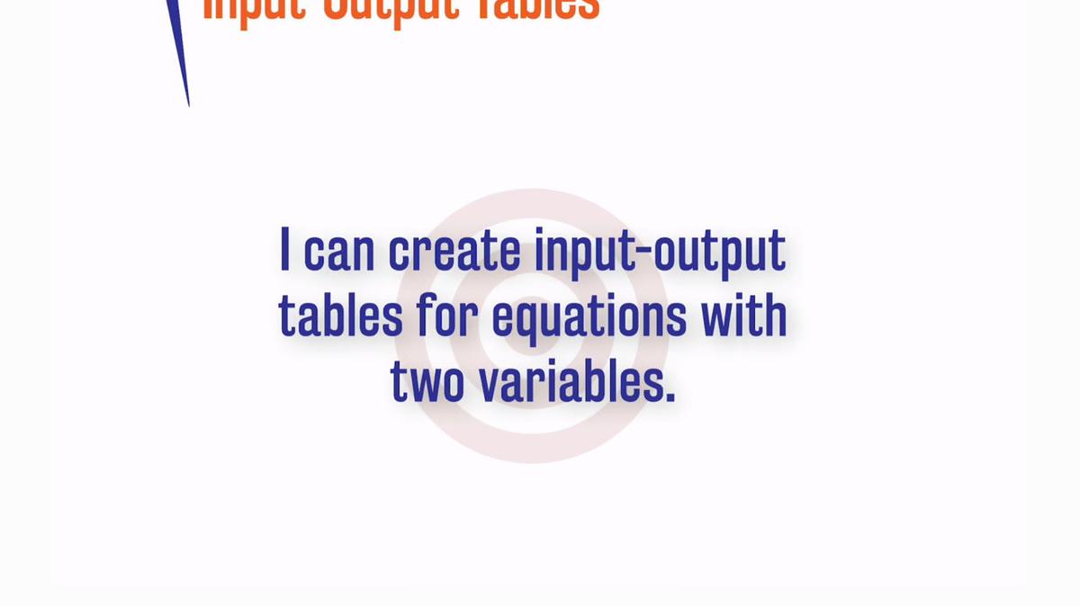 Input Output Tables
