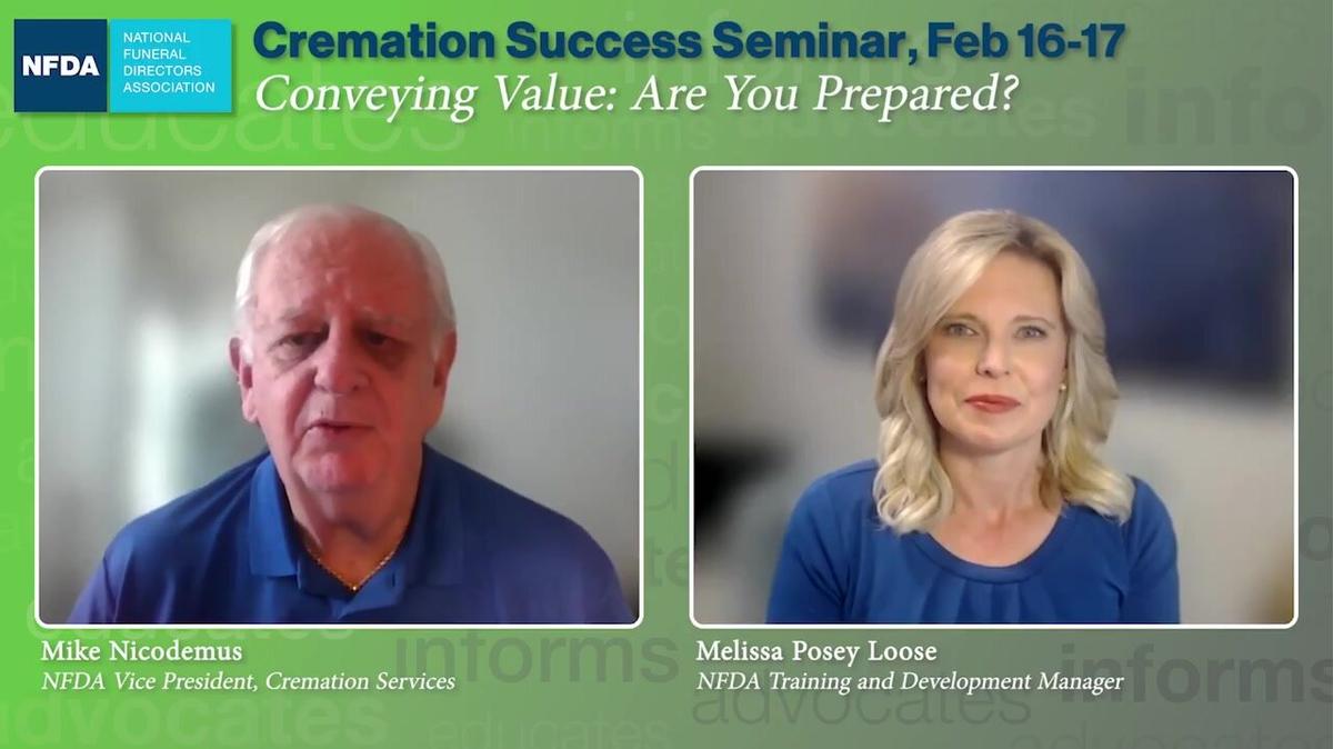 Cremation Success Seminar 2023 Promo - Mike & Melissa