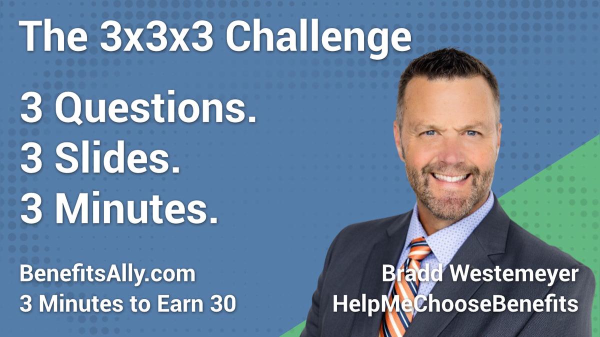 HelpMeChooseBenefits - 3x3x3 Challenge with Bradd Westemeyer