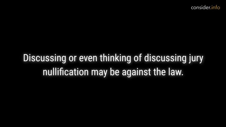 Discussing Jury Nullification