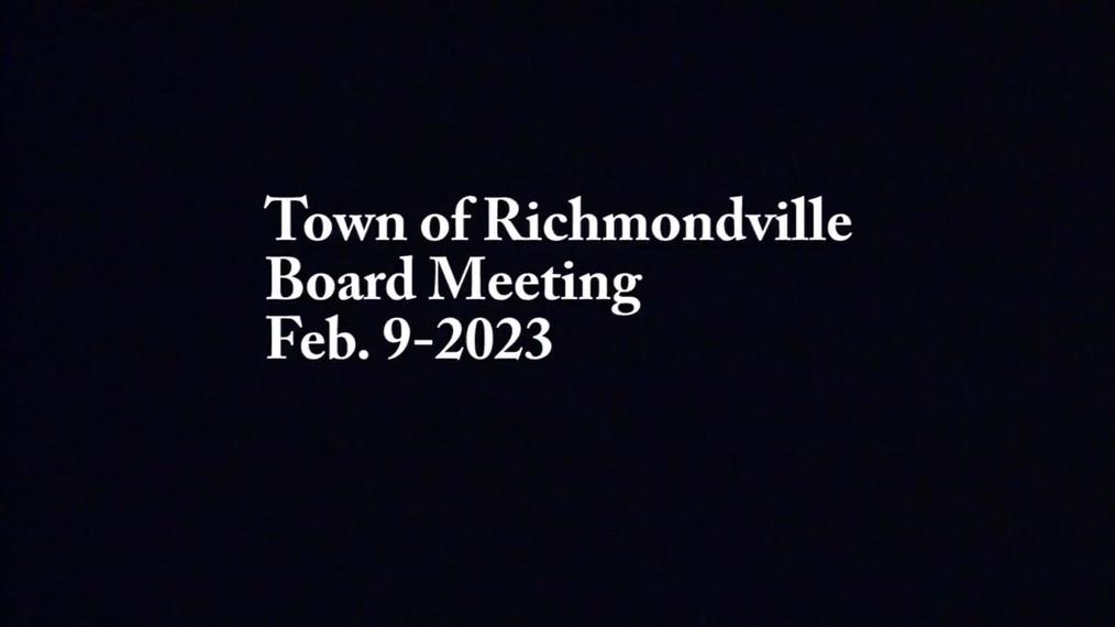 Twn Richmondville Brd Feb.9-23