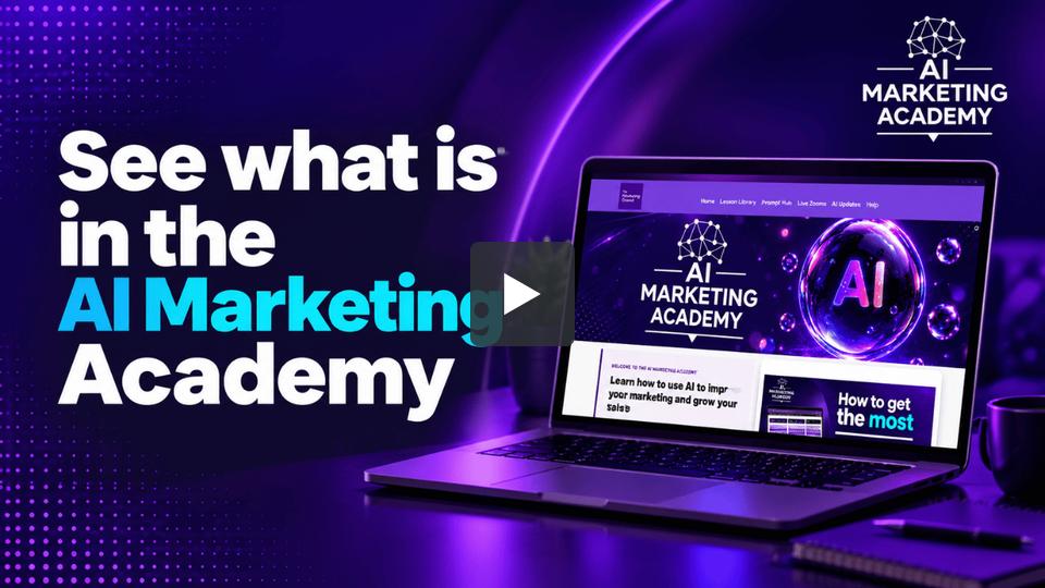 See what is inside the AI Marketing Academy