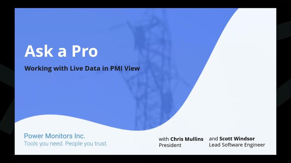 PMI Ask a Pro Webinar_ Working with Live Data in PMI View