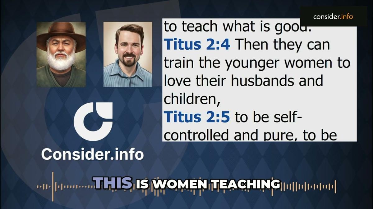 Clip: Show Me Titus 2:4, Then Rebuke Me