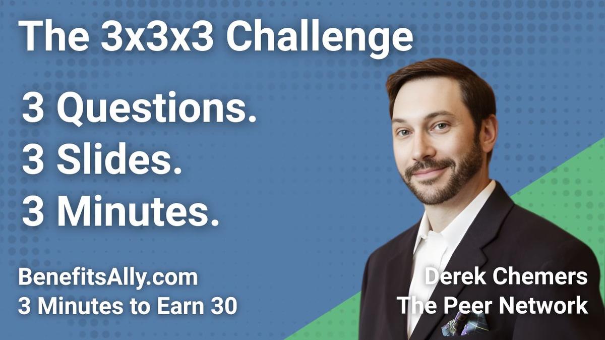The Peer Network - 3x3x3 Challenge with Derek Chemers