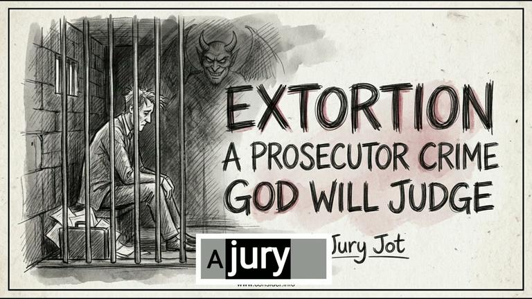 Extortion A Prosecutor Crime God Will Judge