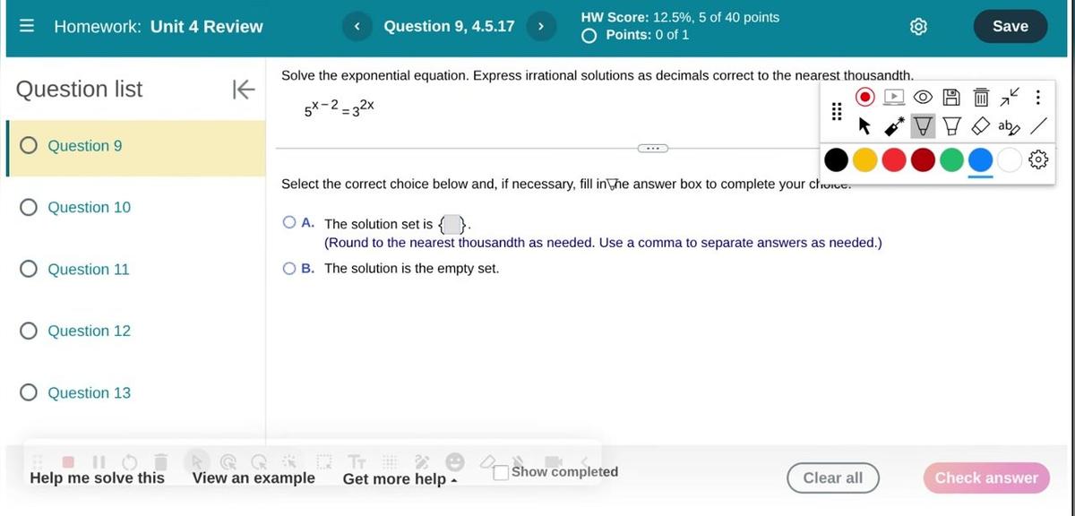 Math 1050 Unit 4 Review #9