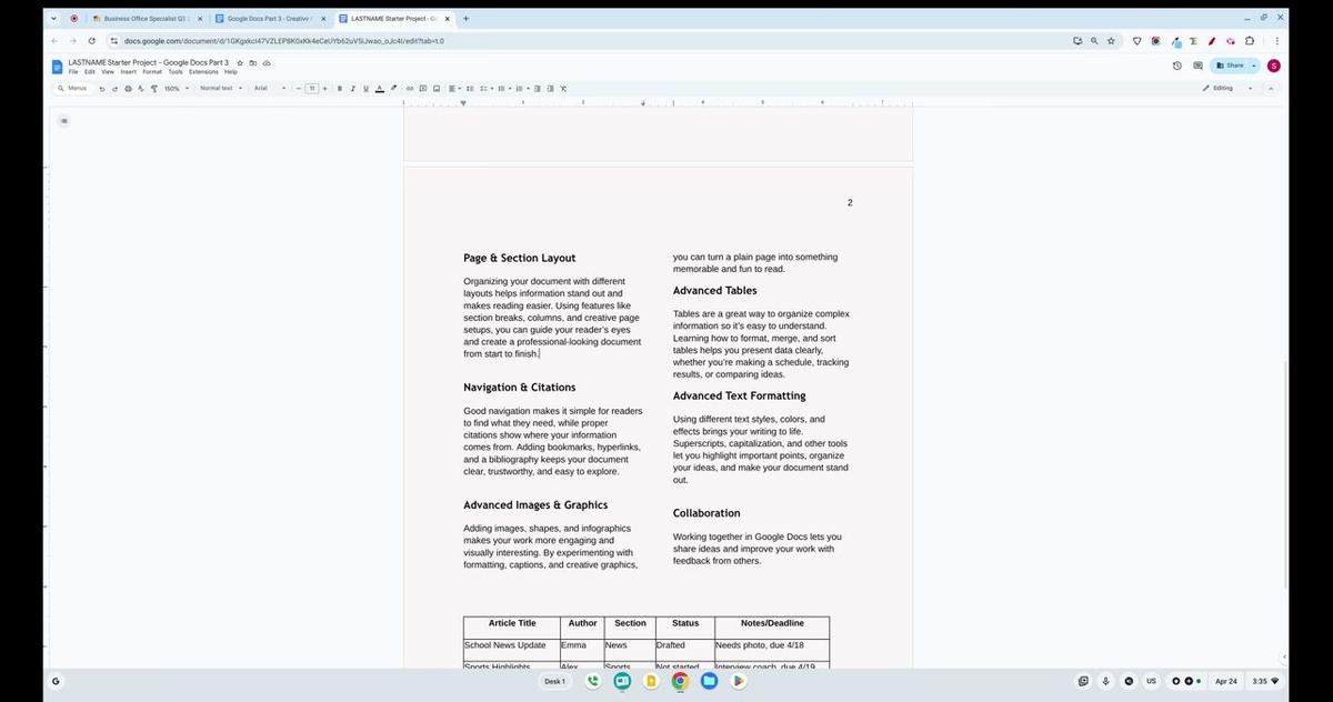 Google Docs Part 3 - Advanced Images &amp; Graphics
