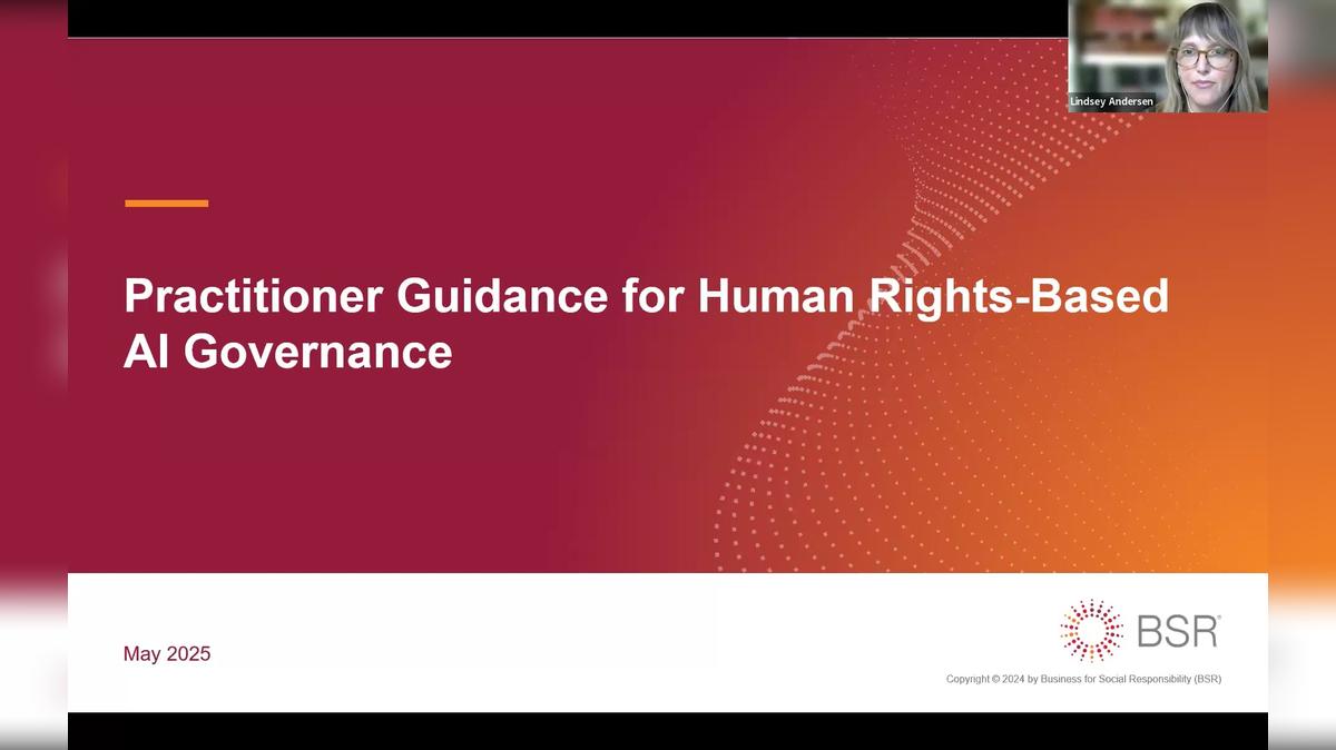 Practitioner Guidance for Human Rights-Based AI Governance (APAC)