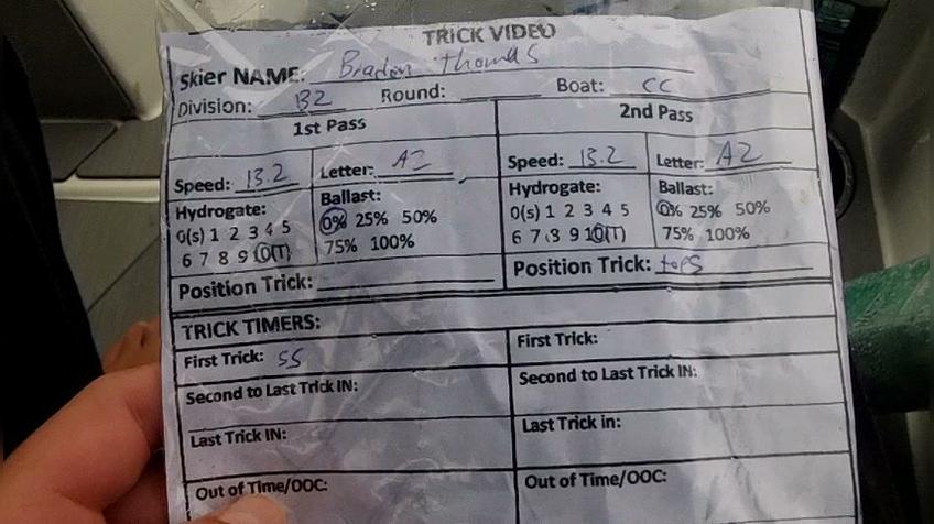 Braden Thomas B2 Round 1 Pass 1