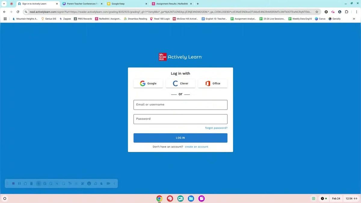 Actively Learn Old Log In