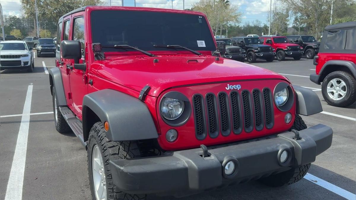 2016 Jeep Wranlger JK red