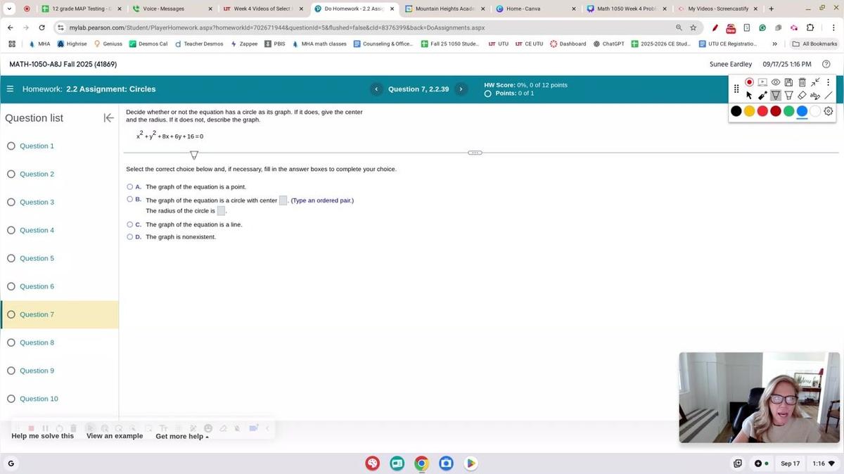 Math 1050  2.2 #7