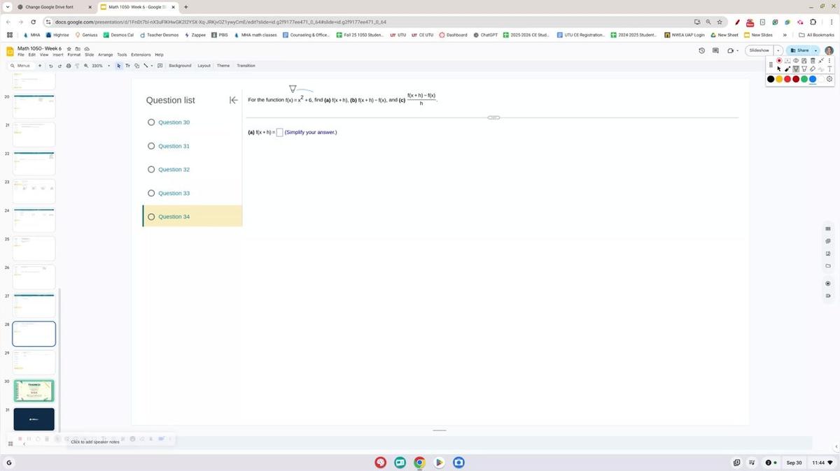 Math 1050 Exam 2 Review #34