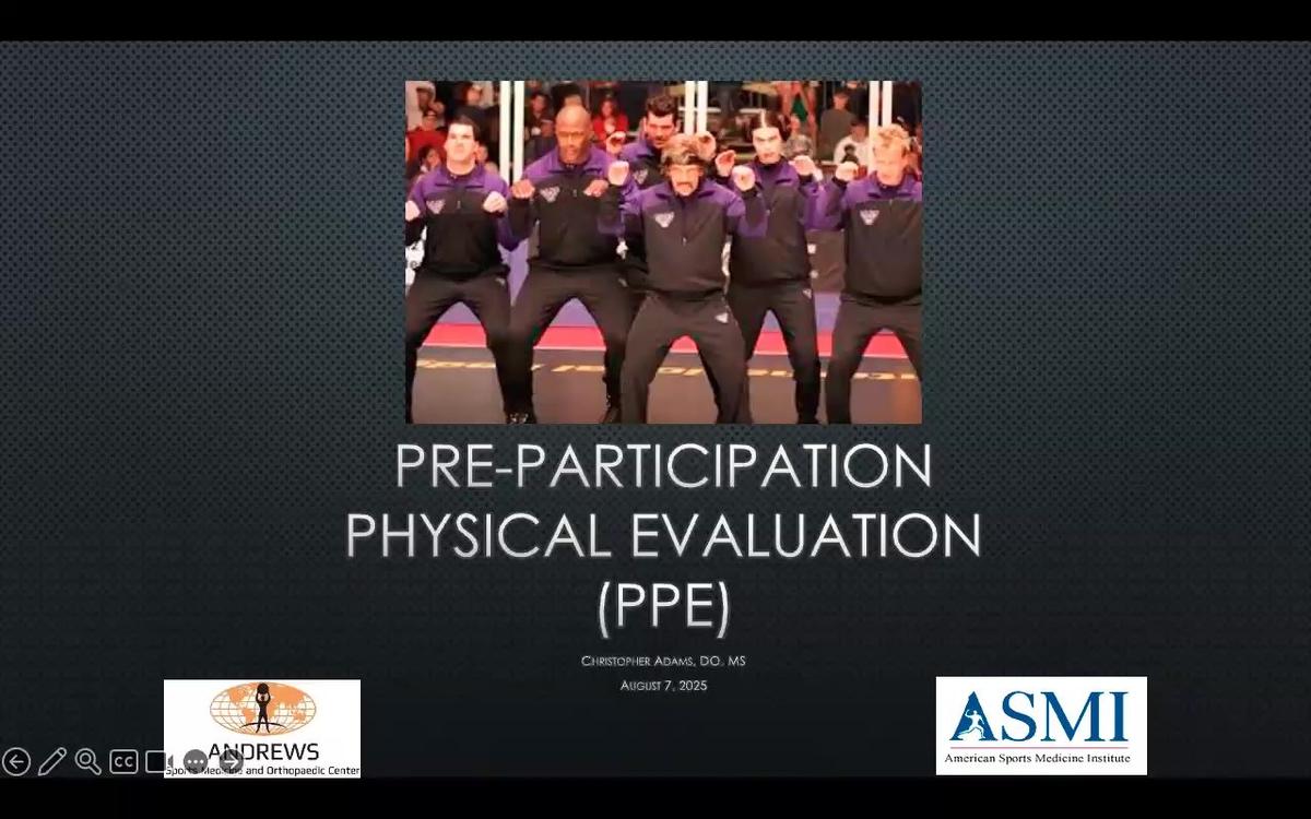 The Pre-participation Physical Exam
