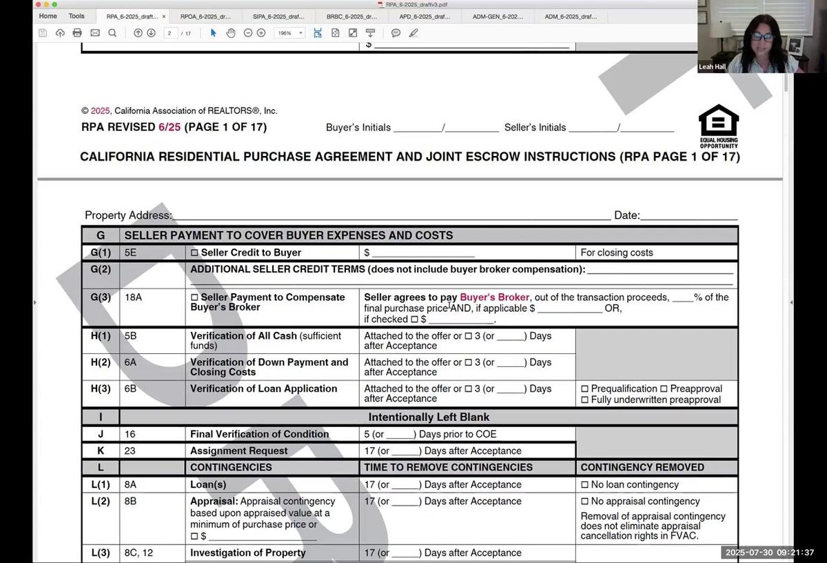 Transaction Updates: New Forms &amp; New Loans with Leah Hall &amp; Carl Streicher (7-30-25)