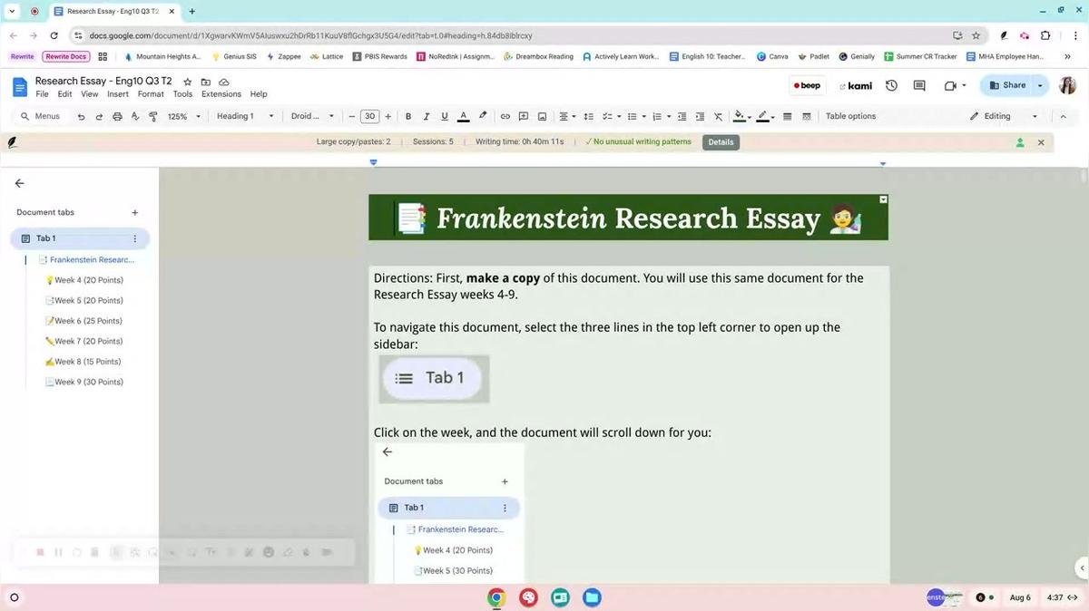 Research Essay Week 8 - T1/T2