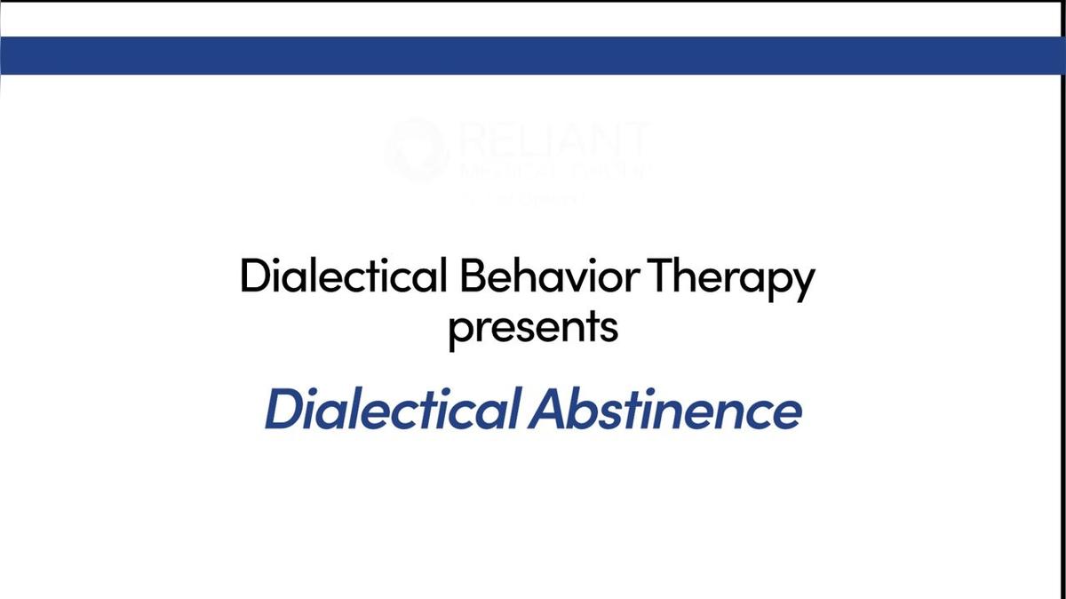 Dialectical Abstinence
