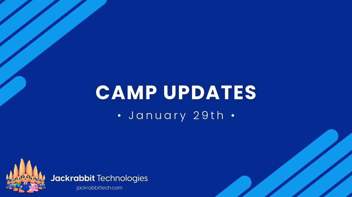 New Camp Updates (Jan 29th, 2026)