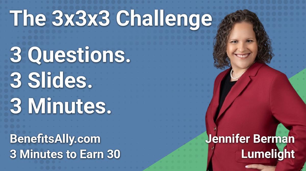 Lumelight - 3x3x3 Challenge With Jennifer Berman