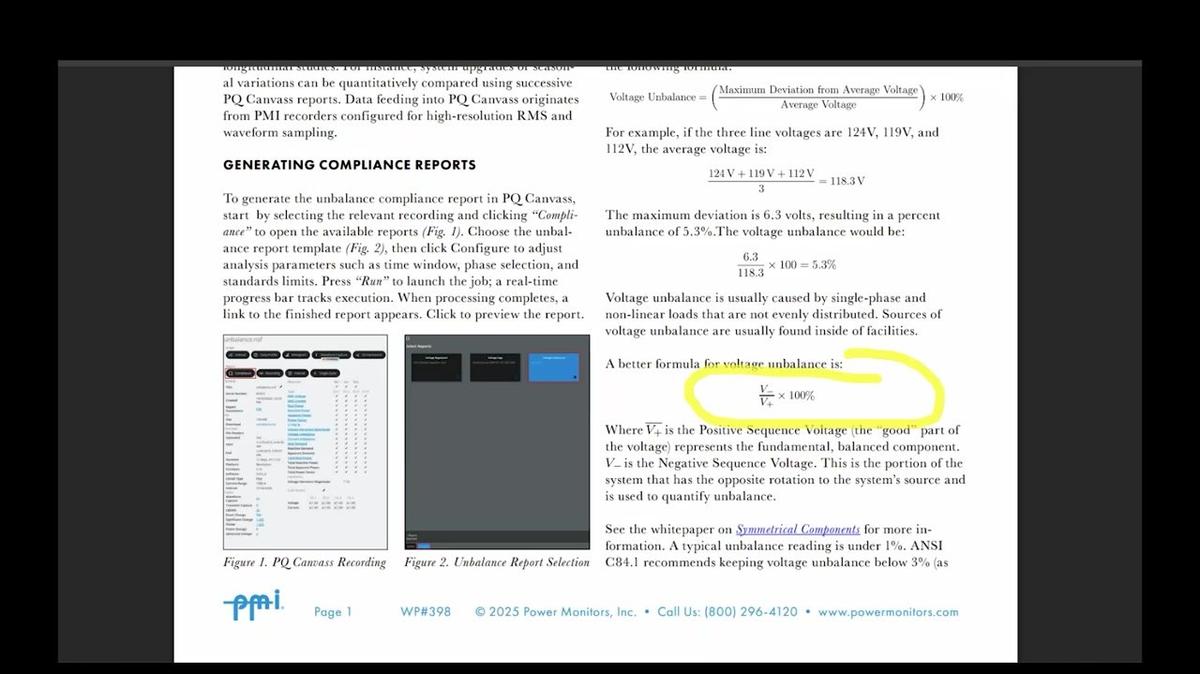 251023 PMI AAP Voltage Unbalance Within PQ Canvass Compliance Reports