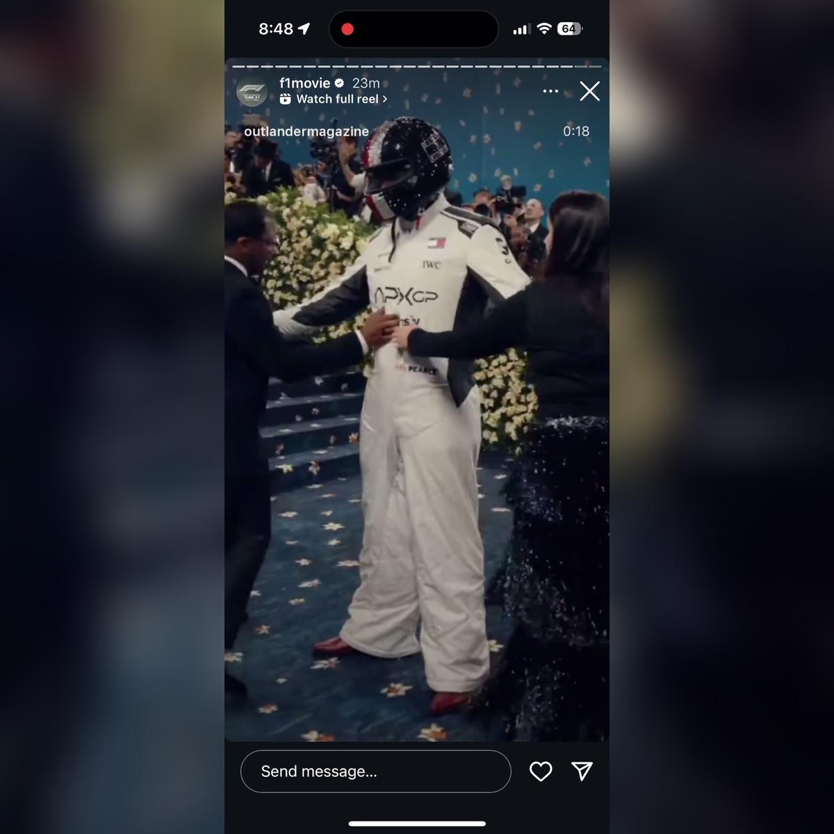 Expensify Met Gala f1movie IG Story