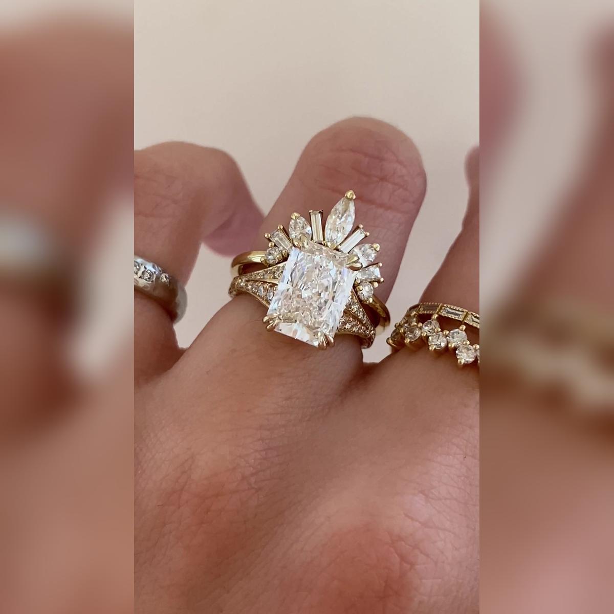 Mariposa Radiant Wedding Band Pairings