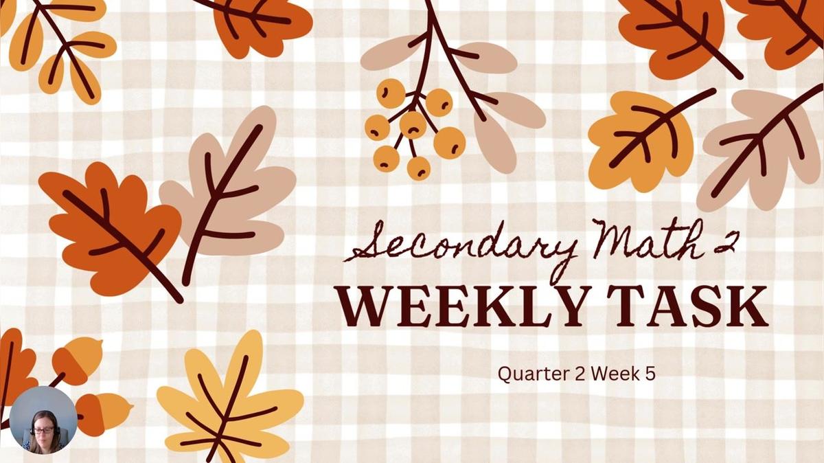 SM2 Q2 Week 5 Weekly Task