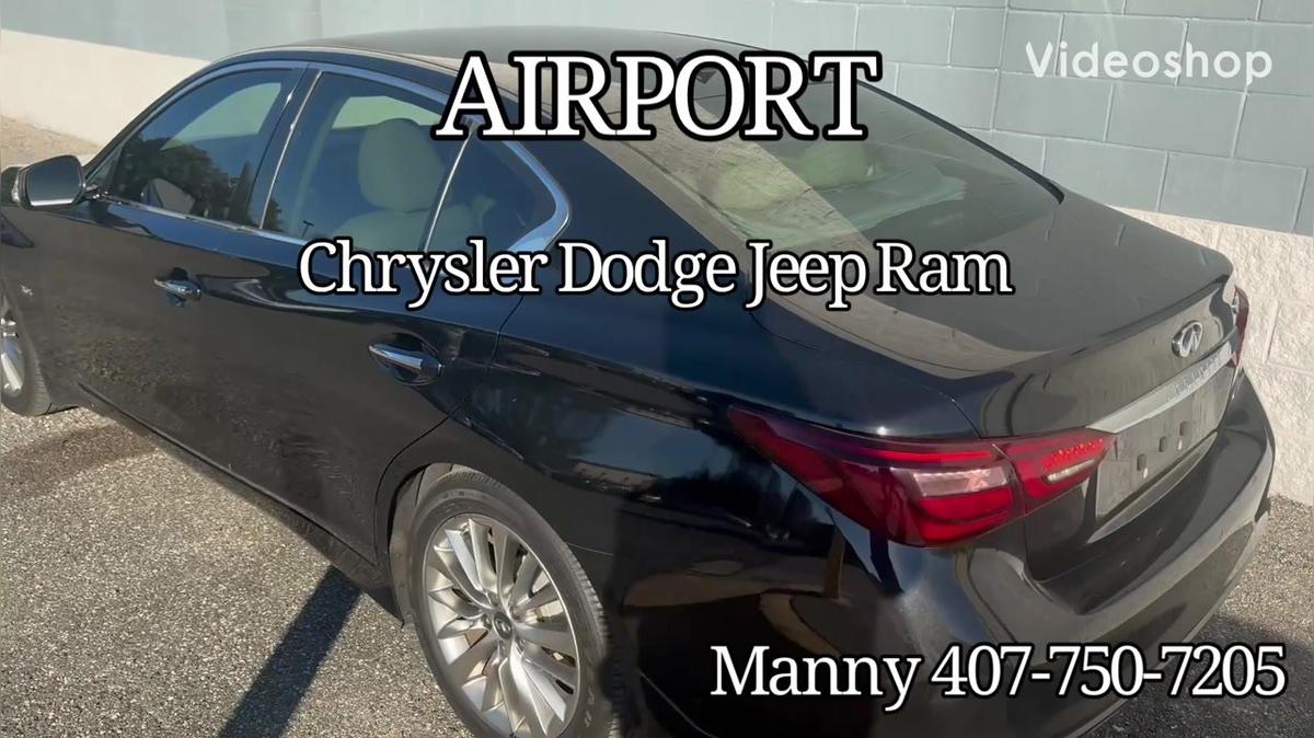 Santiago’s Q50 by Manny/AirportCDJR 407-750-7205