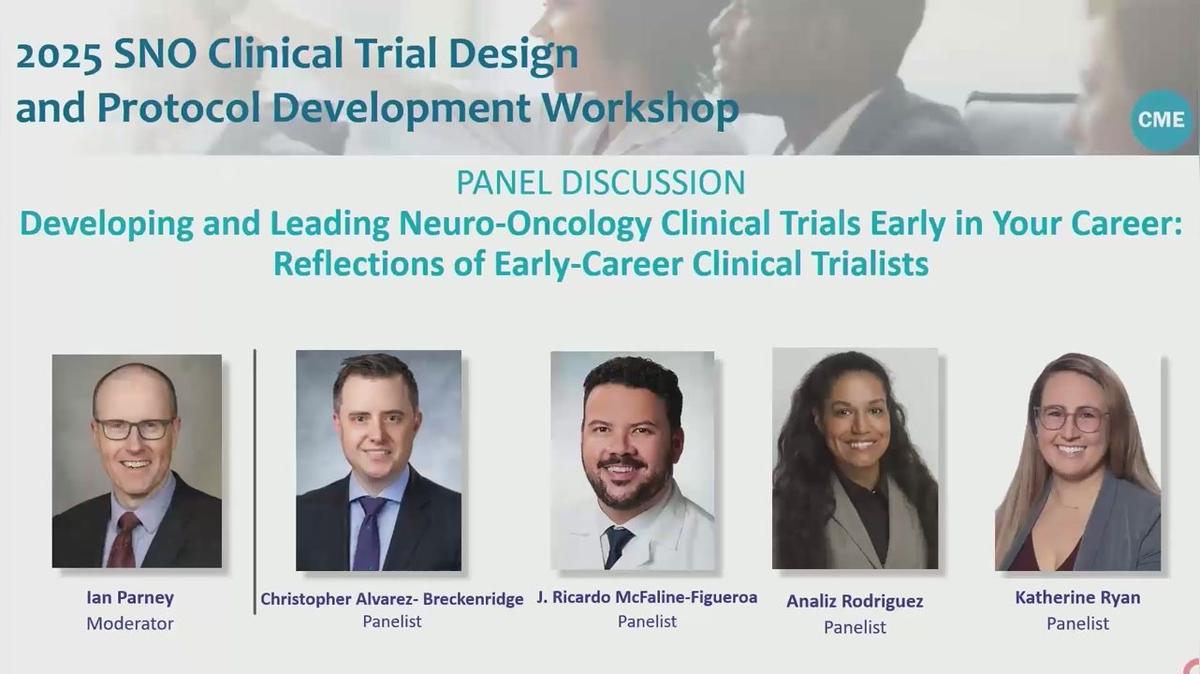 Clinical Trial Design Workshop - Group 1 - Panel 2 - 14.20-15.05