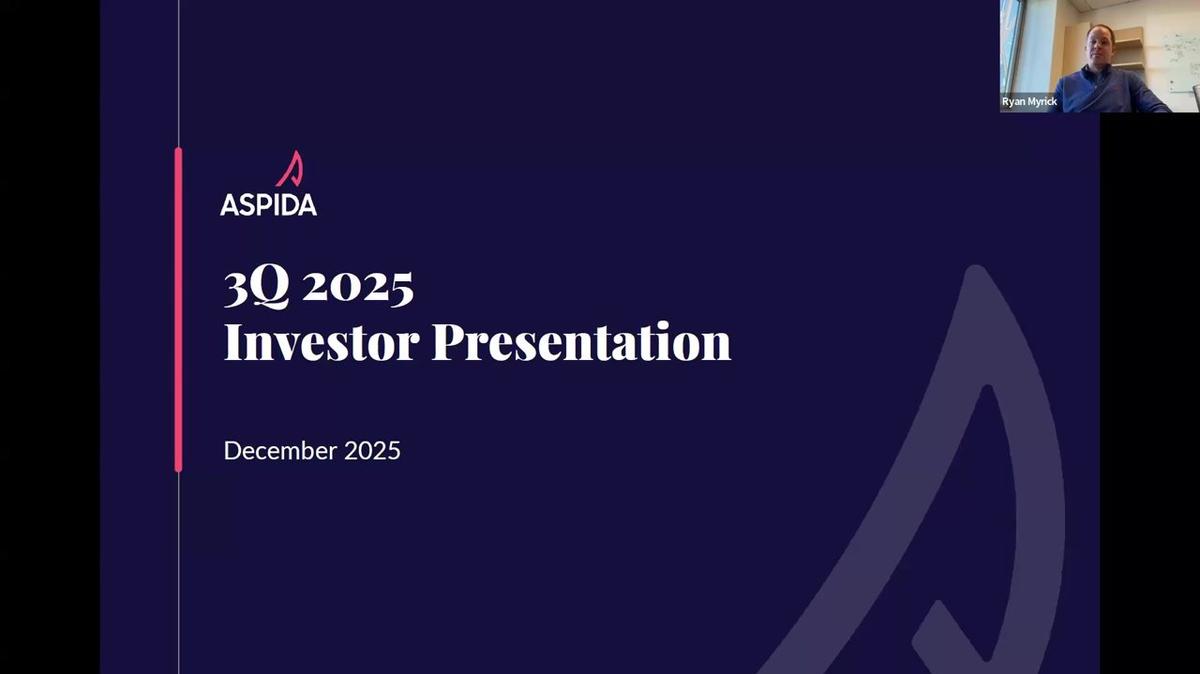 Aspida | 3Q'25 Investor Update