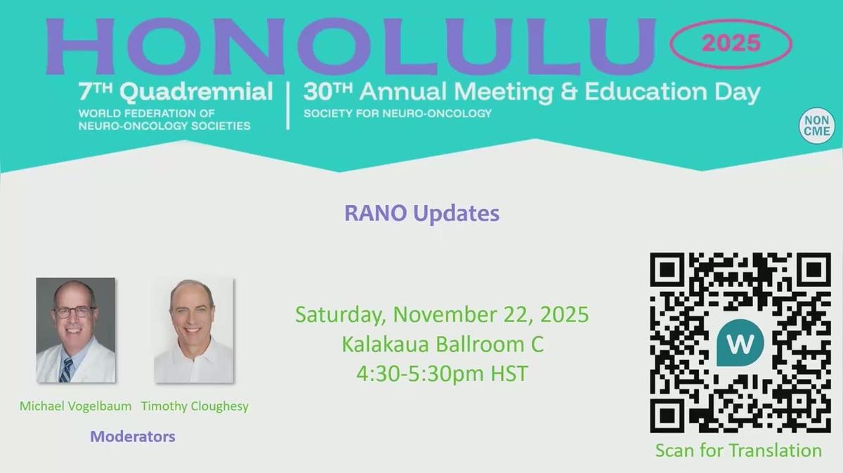 RANO Updates - 16.30-17.30