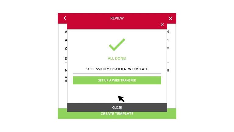 Managing Wire Transfer Templates