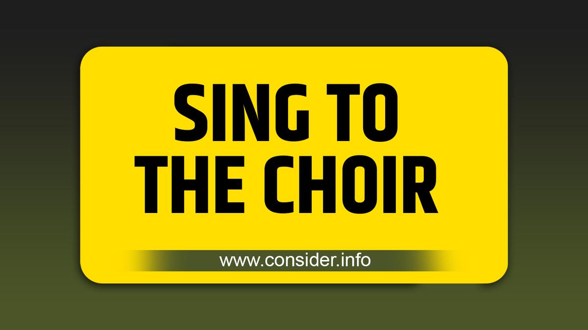 #60 Sing to the Choir Pt 2