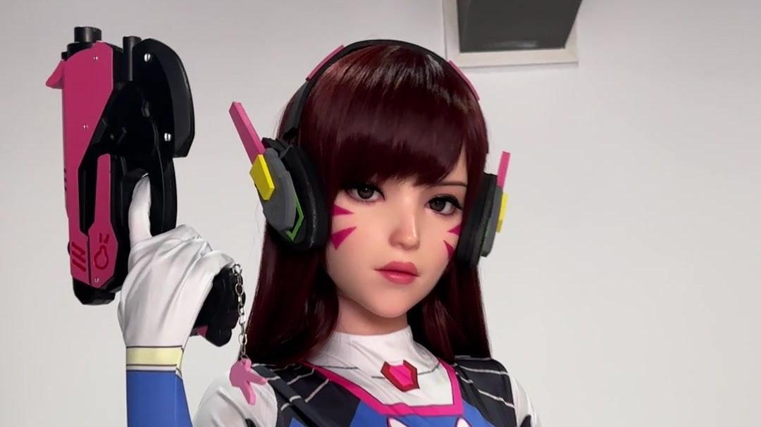 GameLady Silicone 167cm D.VA from Overwatch Cosplay Sex Doll