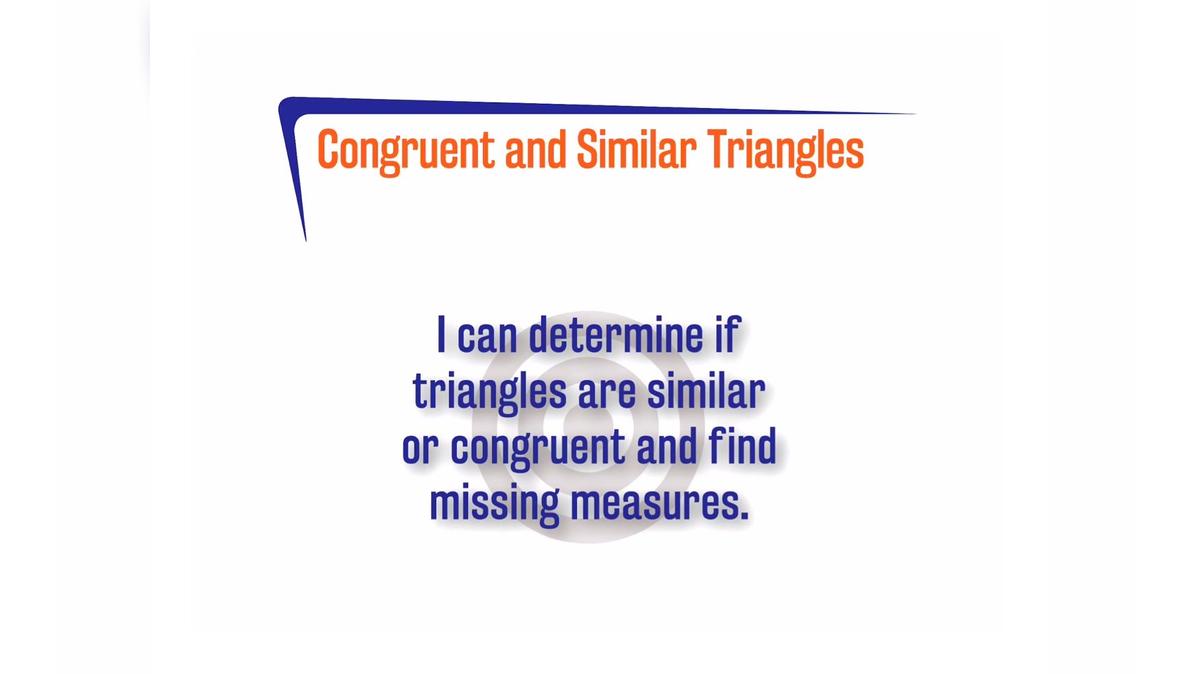 CoreSP 3.6.4 Congruent and Similar Triangles