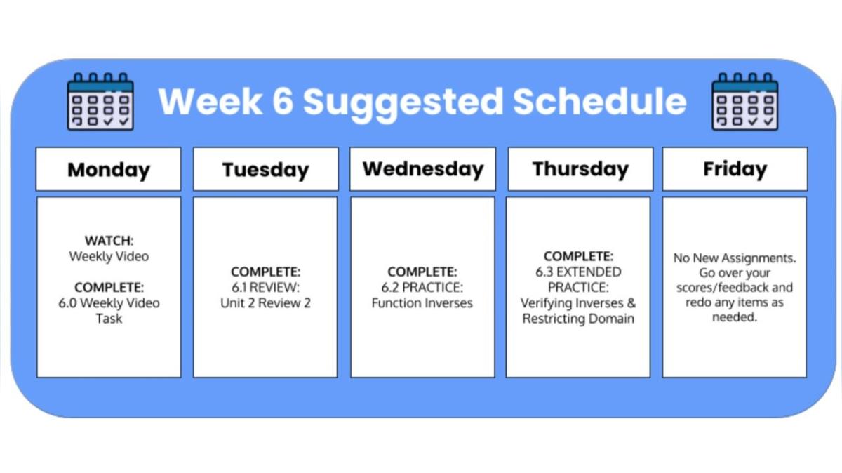West Week 6 SM3E