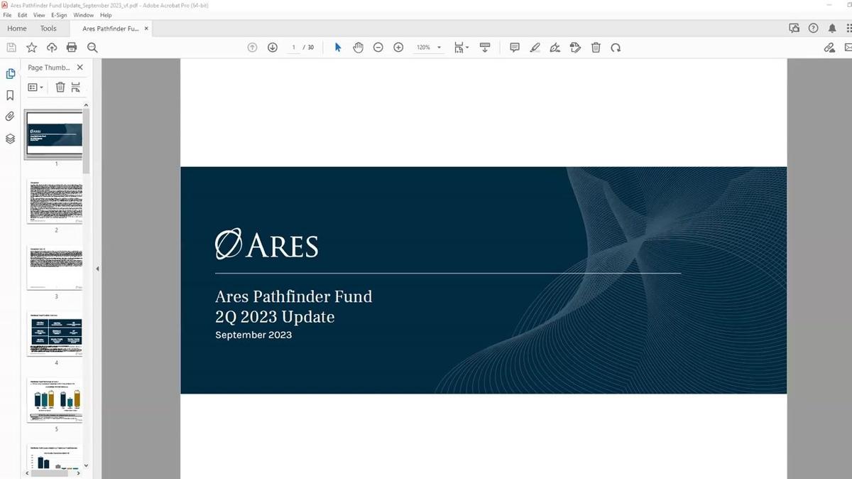 Ares Pathfinder Fund | 2Q 2023 Update Call