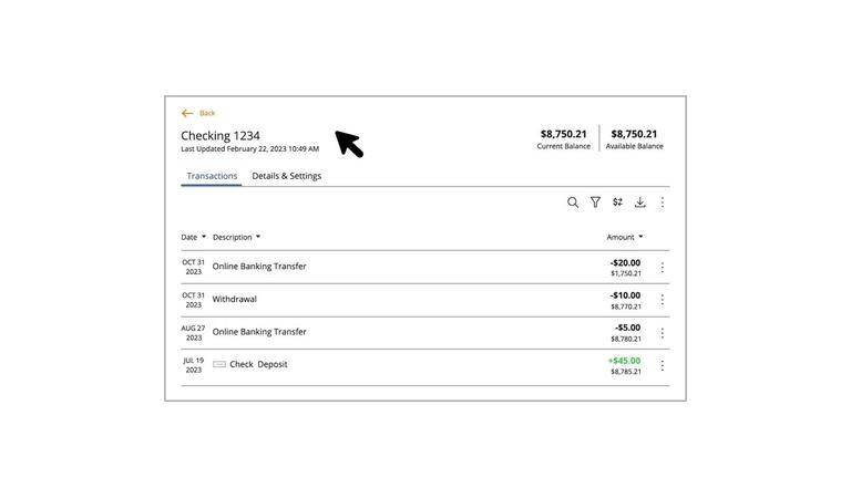 Transactions &amp; Balances